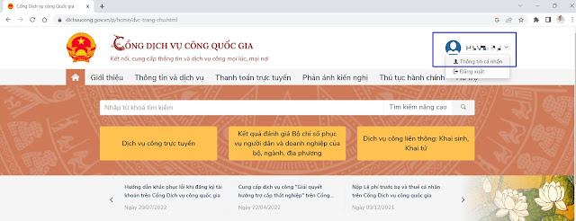 Hướng dẫn công dân tra cứu thủ tục hành chính, dịch vụ công