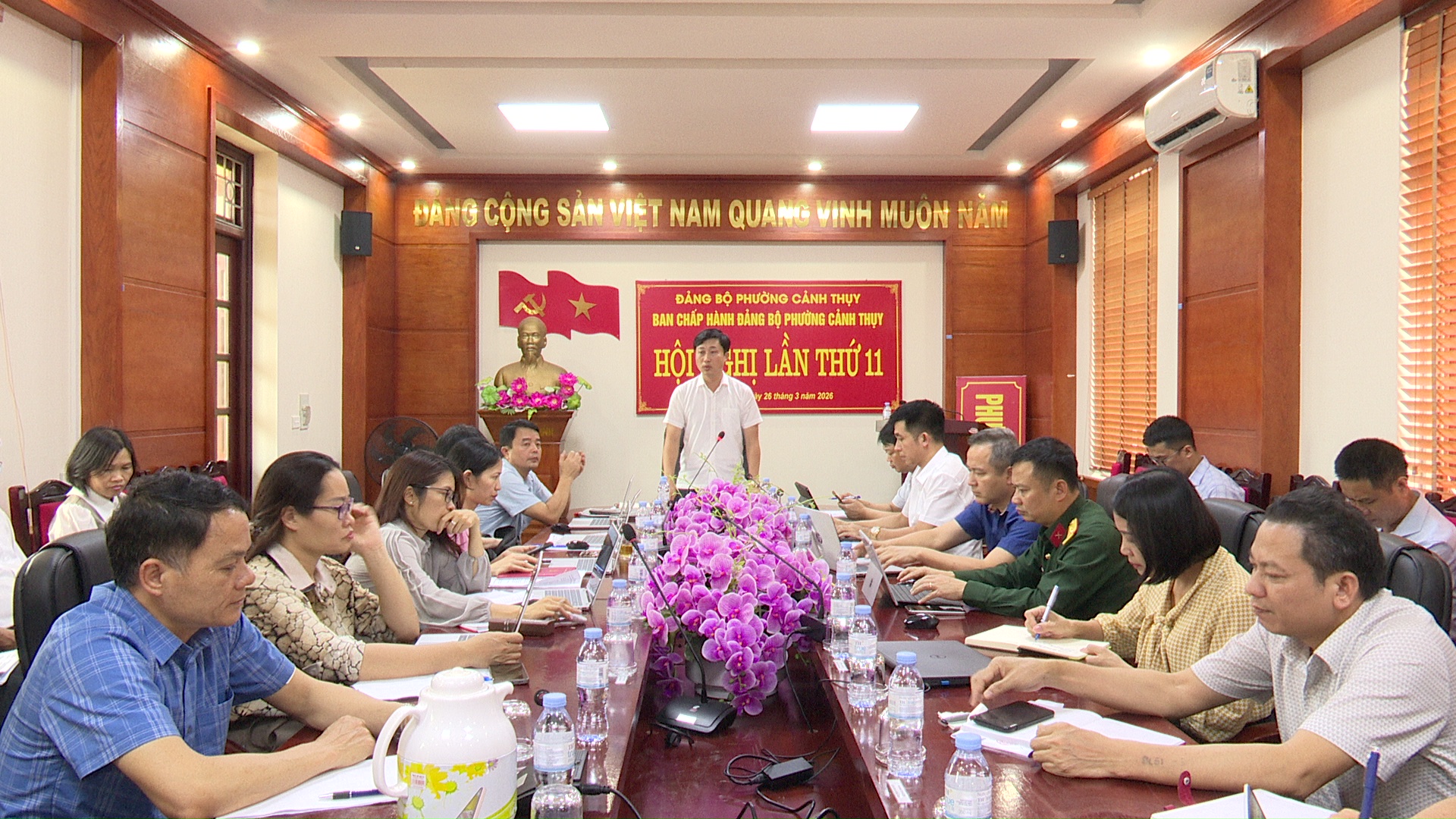 Hội nghị BCH Đảng bộ phường Cảnh Thụy lần thứ 11