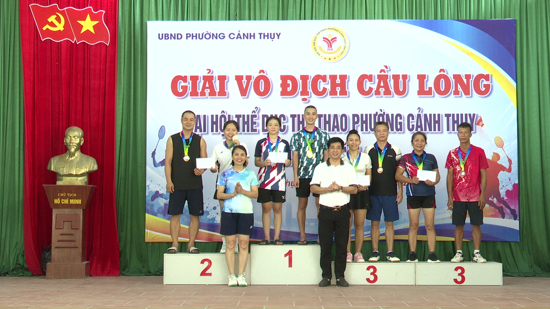Giải cầu lông trong khuôn khổ Đại hội TDTT phường Cảnh Thụy lần thứ I/2026