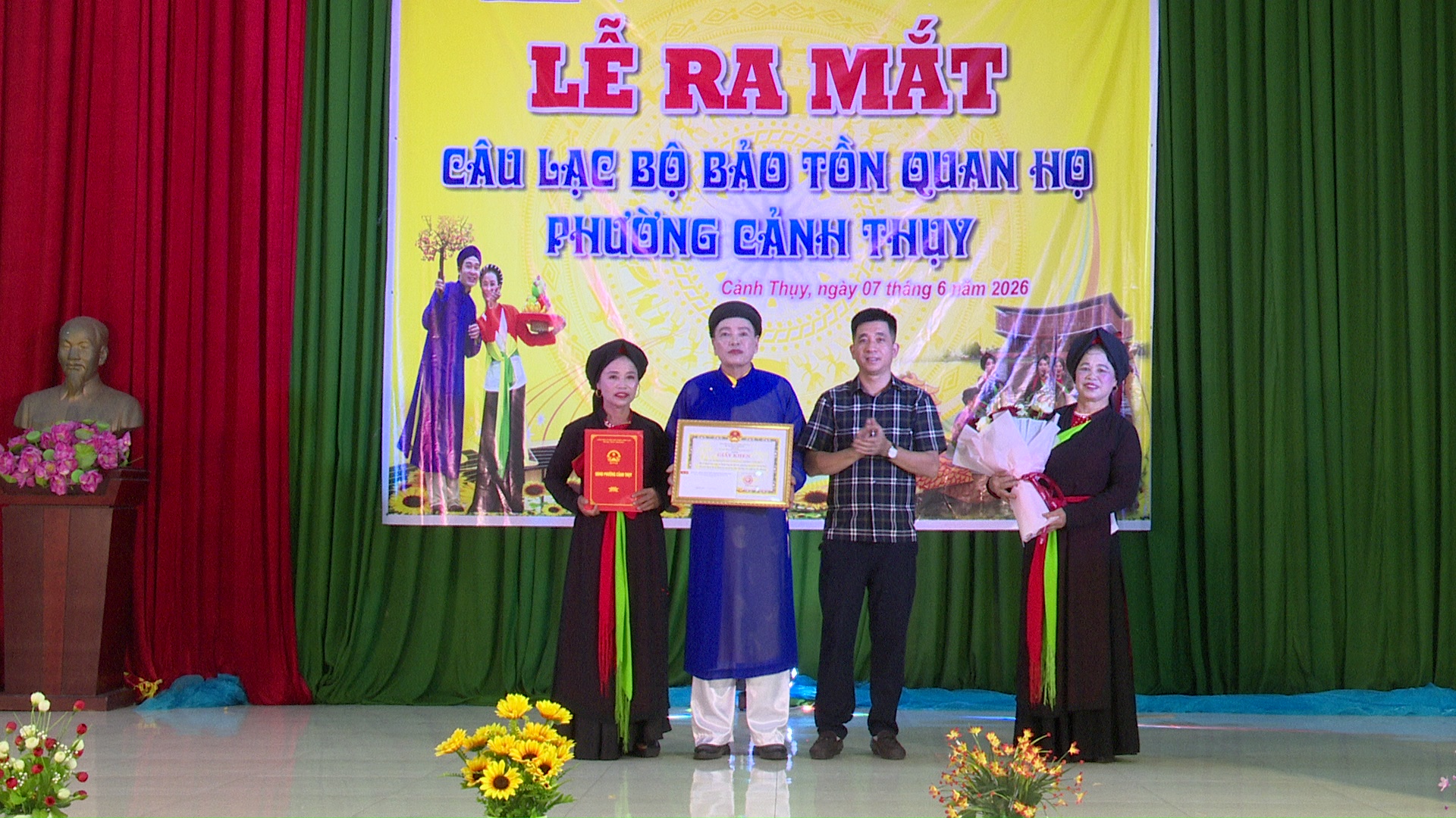 Phường Cảnh Thụy ra mắt CLB bảo tồn dân ca quan họ